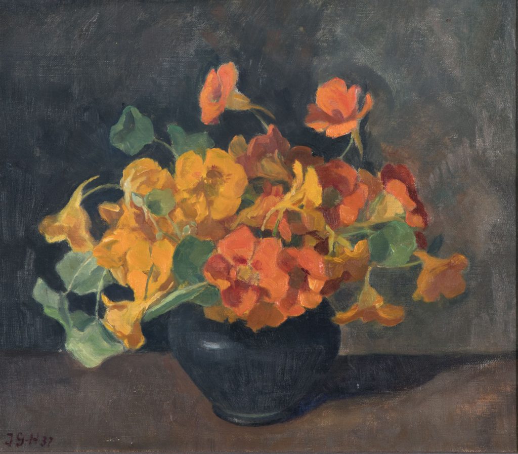 Blumen-Gemälde von Ida Gut-Hulftegger